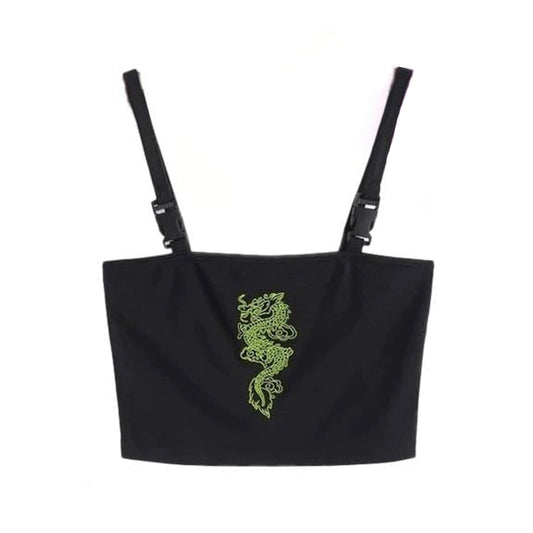 Hydra Tube Goth Crop Top