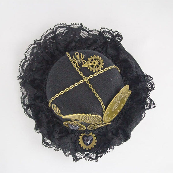 Steampunk Victorian Hat-headband and Glasses