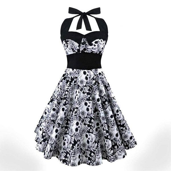 Retro Skull Party Dress