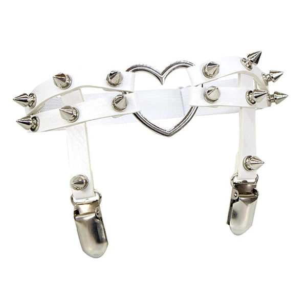 Sexy Heart Spiked Garter