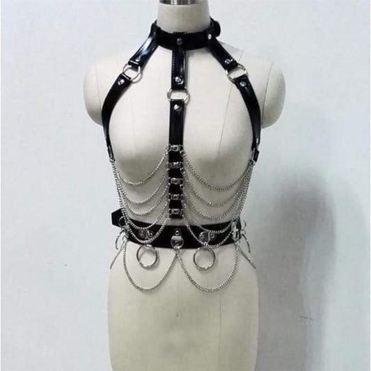 Hot Mess Body Chain Harness & Belt Set