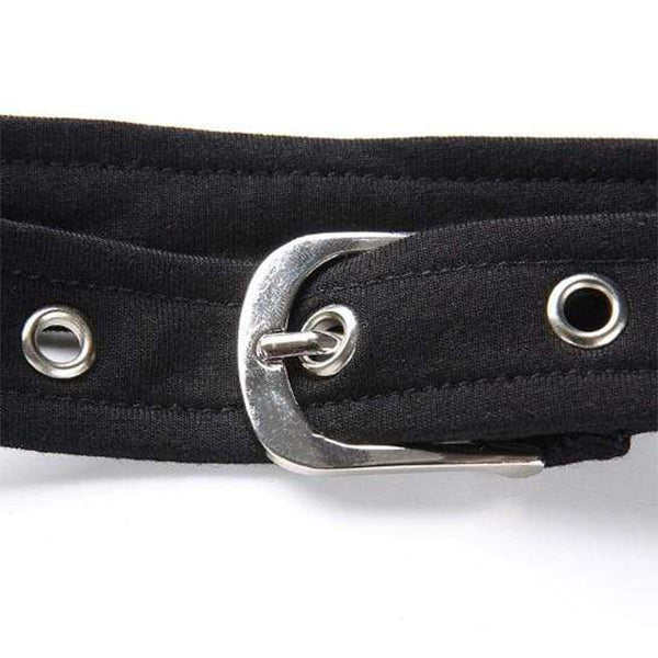 Gothic Choker Halter Crop Top