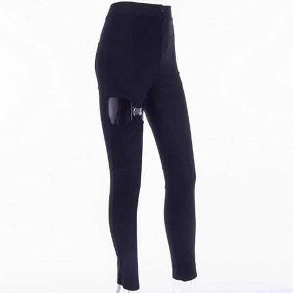 Gothic Hollow Out High Waist Pants