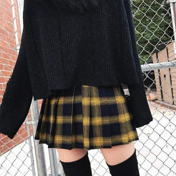 Gothic Harajuku Pleated Skirt