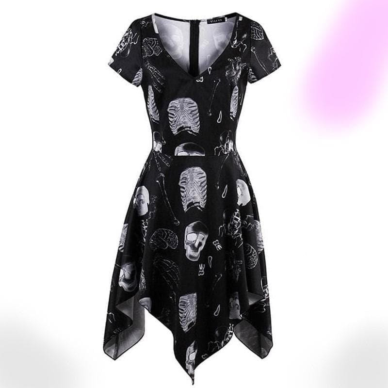 Skeleton Bone Printed Dress