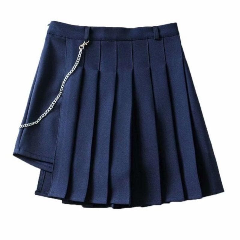 Wicked Scholar Pleated Punk Skirt