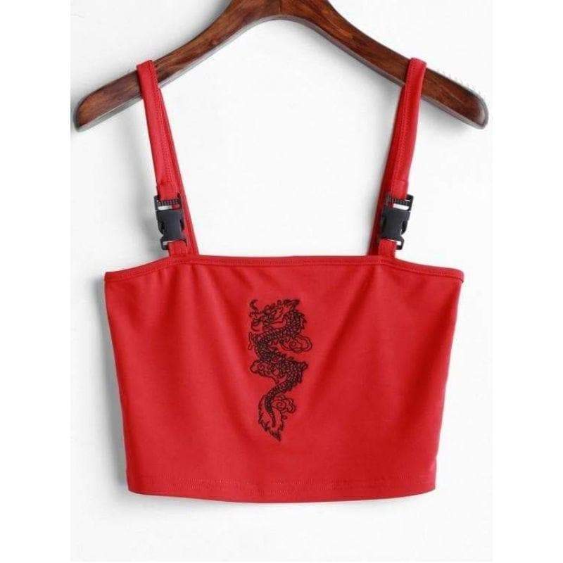 Hydra Tube Goth Crop Top