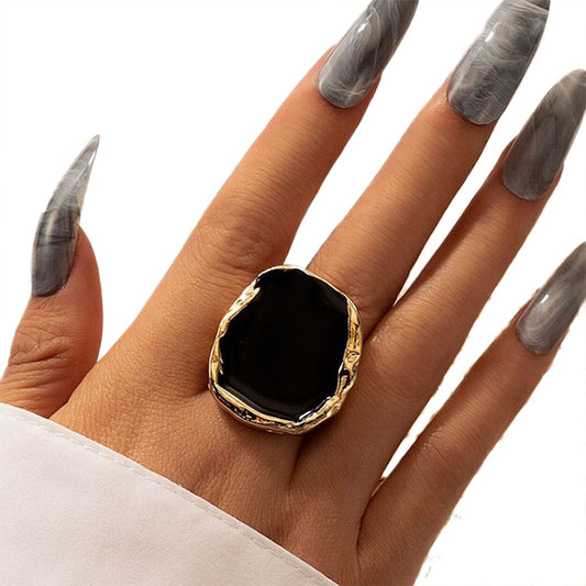 Vintage Black Cocktail Rings