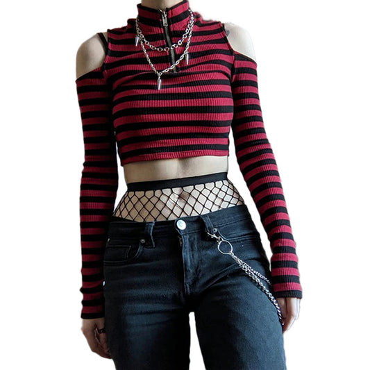 Hide and Seek Striped Crop Top