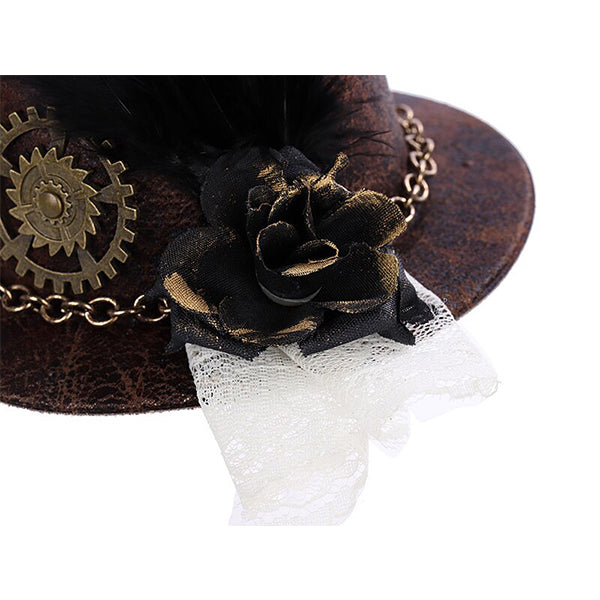 Bridget Steampunk Mini Top Hat