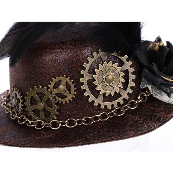 Bridget Steampunk Mini Top Hat
