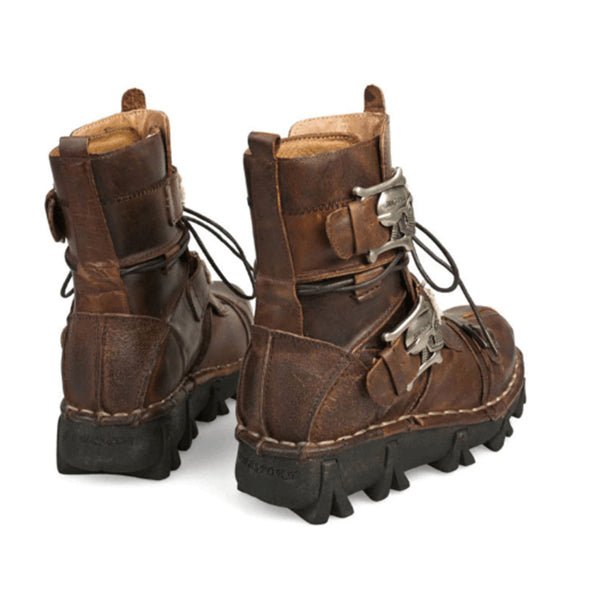 Skull Punk Motorcycle Boots