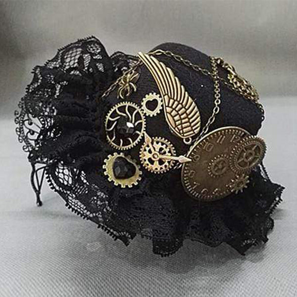 Steampunk Victorian Hat-headband and Glasses