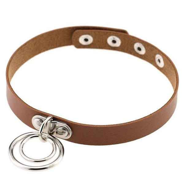 Double Ring Goth Choker