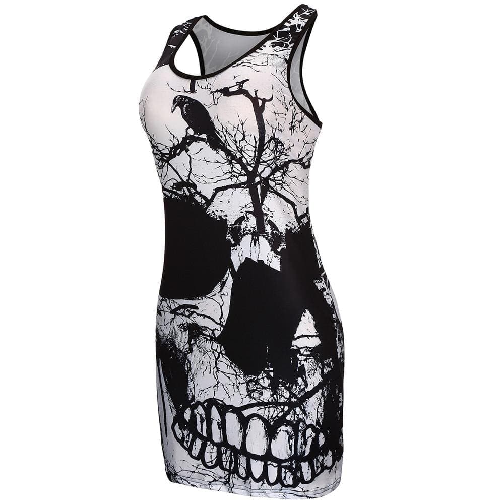 Raven Skull Vintage Gothic Dress