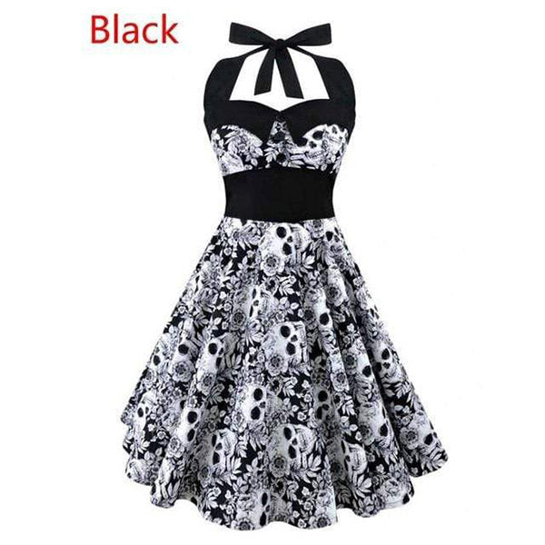 Retro Skull Party Dress
