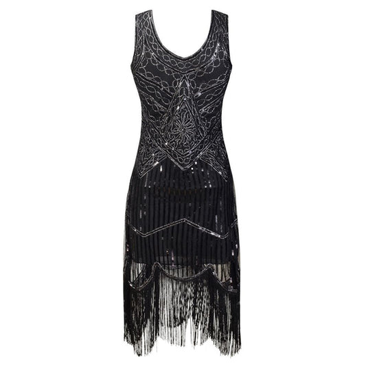 The Vintage Fringe Flapper Dress