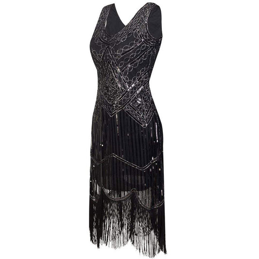 The Vintage Fringe Flapper Dress
