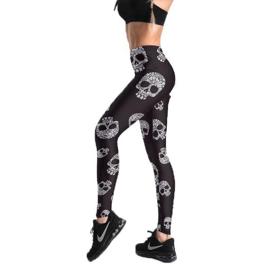 DEATH SKULL GOTHIC LEGGINGS