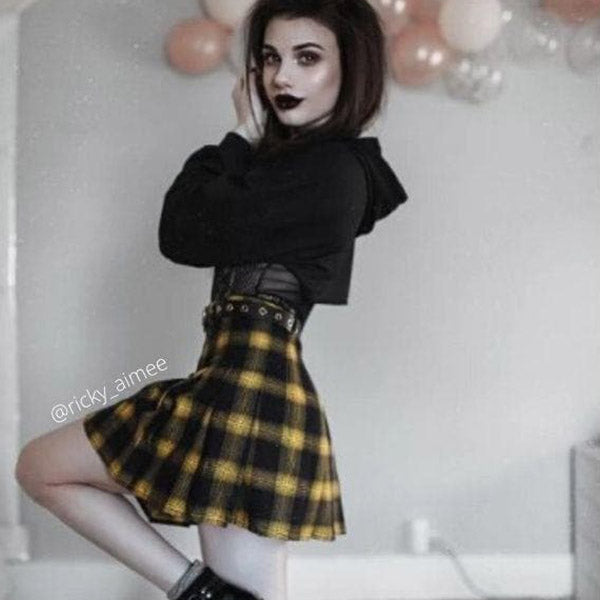 Gothic Harajuku Pleated Skirt