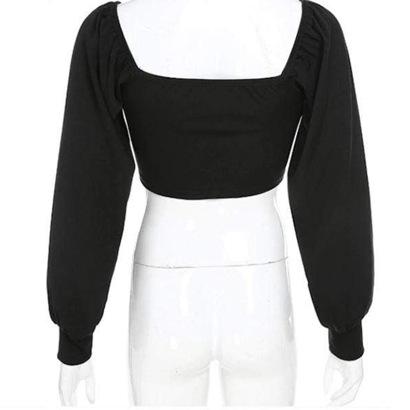 Death's Door Puff Sleeved Top