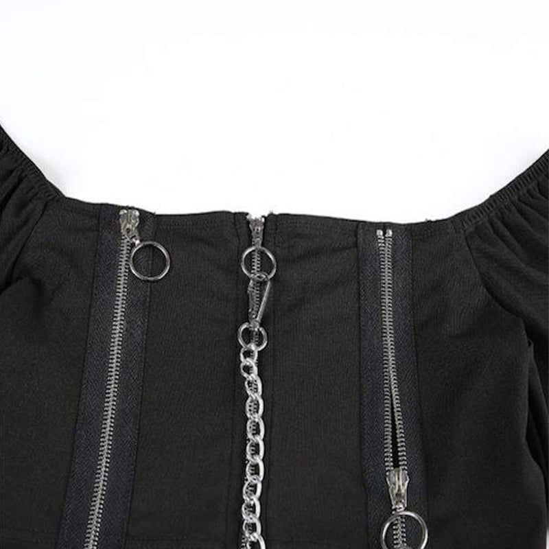 Death's Door Puff Sleeved Top