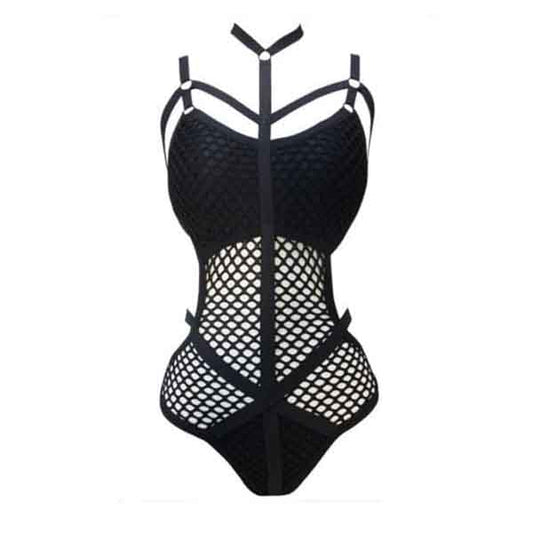 Sexy Fishnet Bondage Bodysuit