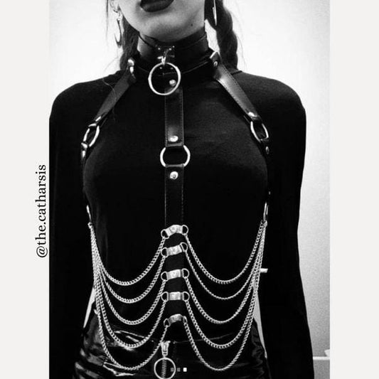 Hot Mess Body Chain Harness & Belt Set