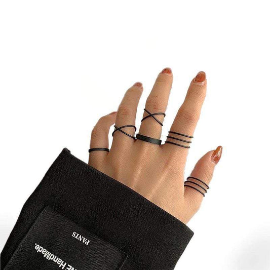 Mystique Geometric Ring Set